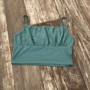Turquoise crop top